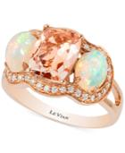 Le Vian Morganite (1-1/2 Ct. T.w.), Opal (3/4 Ct. T.w.) And Diamond (1/5 Ct. T.w.) Ring In 14k Rose Gold