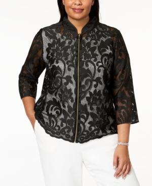 Kasper Plus Size Lace Jacket