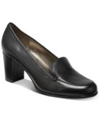 Bandolino Ambrocio Stacked Block-heel Loafer Pumps Women's Shoes