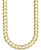 20 Open Curb Link Chain Necklace In Solid 10k Gold