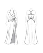 Made-to-order: Switch To Wide Straps - Fame And Partners Satin Maxi Dress