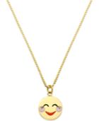 Kate Spade New York Gold-tone Blushing Emoji Pendant Necklace