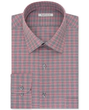 Van Heusen Men's Classic-fit Wrinkle-free Gray Multi Dress Shirt