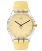 Swatch Unisex Swiss Goldenall Gold-tone Strap Watch 41mm Suok120
