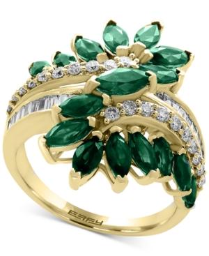 Effy Royale Bleu Sapphire (3-1/5 Ct. T.w.) & Diamond (3/8 Ct. T.w.) Ring In 14k White Gold (also In Tanzanite & Emerald)
