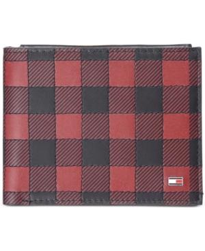 Tommy Hilfiger Men's Plaid Leather Wallet