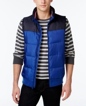 Tommy Hilfiger Men's Colorblocked Quilted Vest