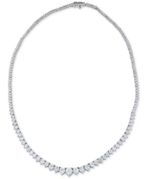 Diamond Graduated 17 Statement Necklace (5 Ct. T.w.) In 14k White Gold