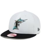New Era Florida Marlins White Diamond Era 9fifty Snapback Cap