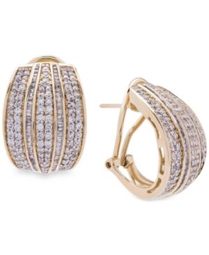 Wrapped In Love Diamond Hoop Earrings (2 Ct. T.w.) In 14k Gold