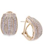 Wrapped In Love Diamond Hoop Earrings (2 Ct. T.w.) In 14k Gold