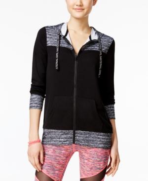 Material Girl Juniors' Printed-trim Hoodie, Only At Macy's