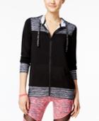 Material Girl Juniors' Printed-trim Hoodie, Only At Macy's