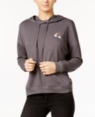 Rebellious One Juniors' Envelope-back Rainbow Graphic Hoodie