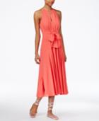 Rachel Rachel Roy Claudette Tie-front Midi Dress, Created For Macy's