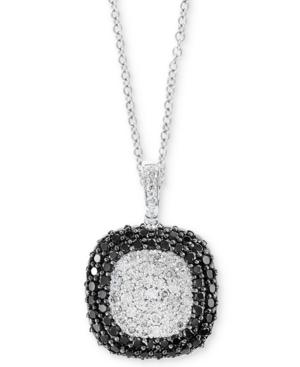 Effy Diamond Cluster Halo Pendant Necklace (2 Ct. T.w.) In 14k White Gold