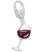 Giani Bernini Wine Glass Clip-on Charm In Sterling Silver, Only At Macy's