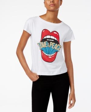 Love Moschino Love & Peace Graphic T-shirt