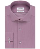 Calvin Klein Steel Men's Slim-fit Non-iron Performance Micro-stripe Dress Shirt