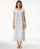 Eileen West Cap-sleeve Ruffle-hem Nightgown