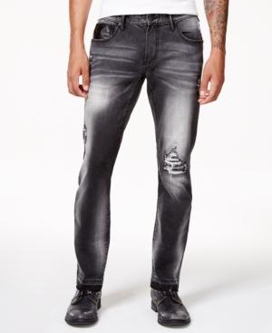 Anna Sui X Inc International Concepts Men's Skinny-fit Stretch Destroyed Jeans, Created For Macy's