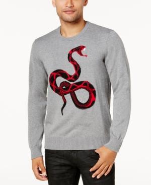 Inc International Concepts Men's Intarsia Knit Snake Sweater, Created For Macy's
