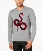 Inc International Concepts Men's Intarsia Knit Snake Sweater, Created For Macy's
