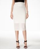 Alfani Perforated Pull-on Pencil Skirt, Only At Macy's