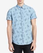 Calvin Klein Jeans Men's Light Denim Floral Shirt