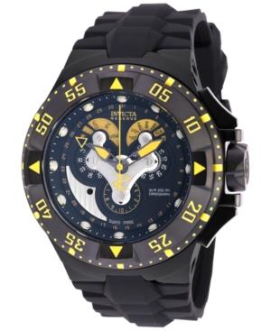 Invicta Men's Chronograph Reserve Excursion Black Polyurethane Strap Watch 50mm 18556