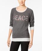 Style & Co Peace Graphic Sweatshirt, Only At Macy's