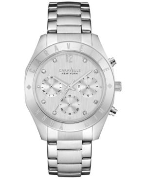 Caravelle New York By Bulova Women's Chronograph Stainless Steel Bracelet Watch 36mm 43l190