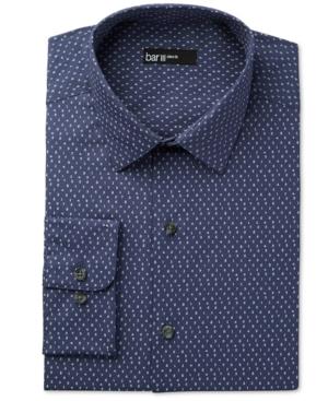 Bar Iii Men's Slim-fit Blue Number-print Dress Shirt, Only At Macy's