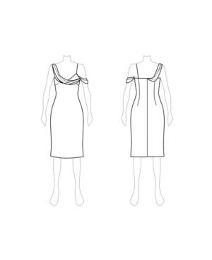 Customize: Raise Backline - Fame And Partners Draped Raised Backline Dress
