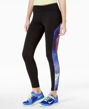 Energie Active Juniors' Printed-side High-waist Full-length Leggings