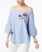 Inc International Concepts Cotton Cold-shoulder Top, Created For Macy's