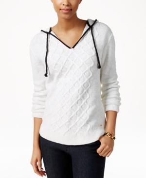 Tommy Hilfiger Alex Hooded Textured Sweater