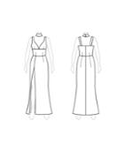 Customize: Close Waist Cutouts - Fame And Partners Maxi Dress With Separate Collar