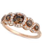 Le Vian Chocolatier Diamond Ring (3/4 Ct. T.w.) In 14k Rose Gold