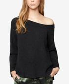 Sanctuary Rib-knit Off-the-shoulder Sweater