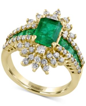 Effy Final Call Emerald (2-1/3 Ct. T.w.) And Diamond (3/4 Ct. T.w.) Ring In 14k Gold
