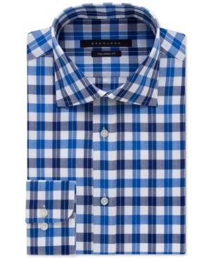 Sean John Blueberry Plaid Dress Shirt