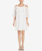 Bcbgeneration Eyelet Cold-shoulder Shift Dress