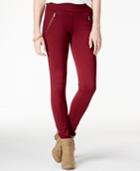 American Rag Ponte Zipper Leggings, Created For Macy's