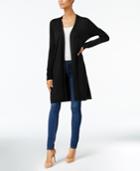 Jm Collection Button-detail Duster Cardigan, Created For Macy's