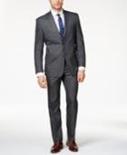 Marc New York By Andrew Marc Men's Classic-fit Medium Gray Windowpane Suit