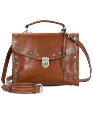 Patricia Nash Simona Diamonds And Turquoise Small Top-handle Satchel