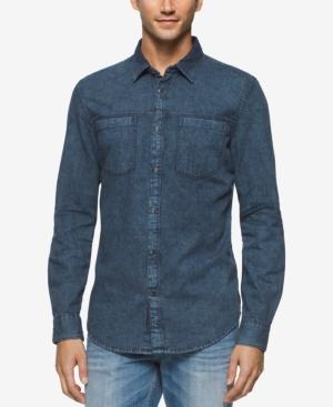 Calvin Klein Jeans Men's Industrial Indigo Wash Shirt