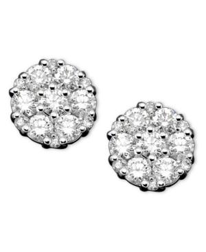 Diamond Earrings, 14k White Gold Diamond (1 Ct. T.w.)