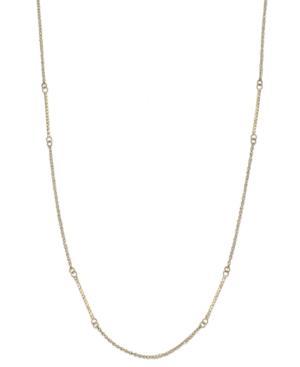 Textured Bar Station Necklace In 14k Gold